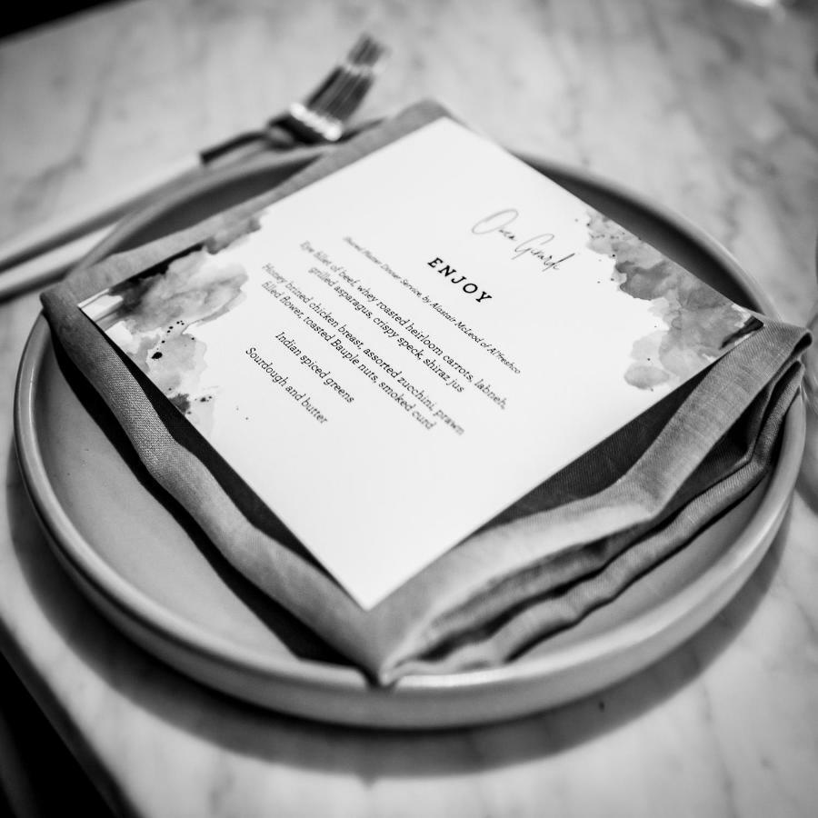 The Inchcolm By Ode Hotels ブリスベン エクステリア 写真 A menu at a restaurant